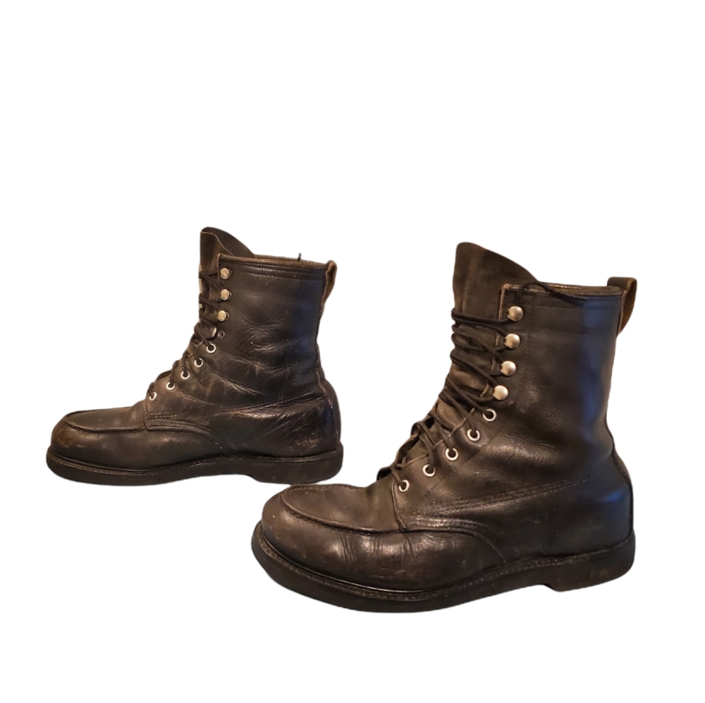 Men's Black Leather Boots